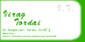 virag tordai business card